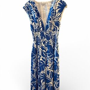 Rails Light Blue and White Patterned Dress